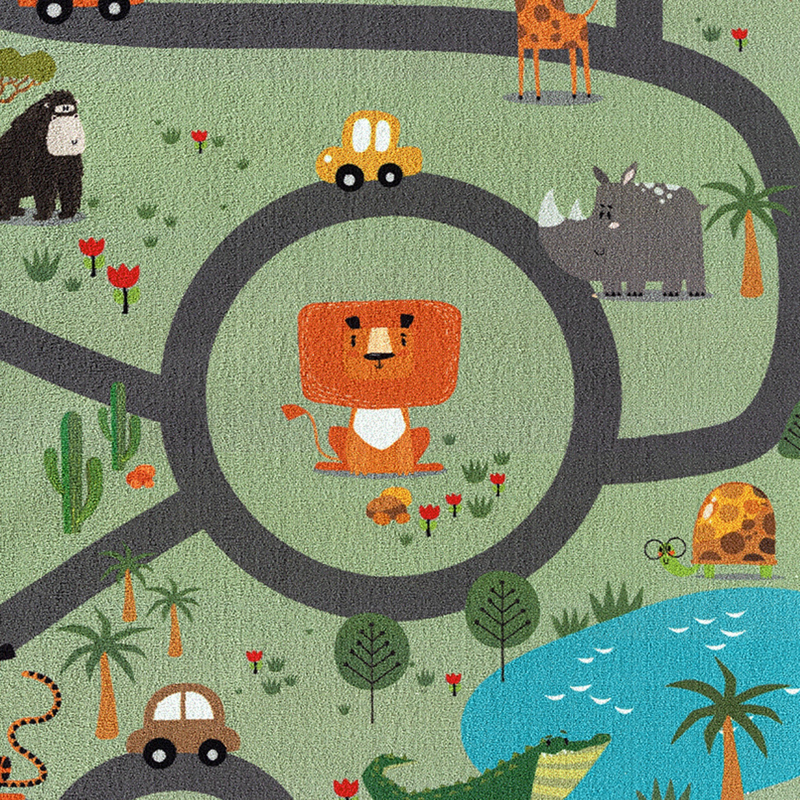 Carpetia Kinderteppich Spielteppich, rechteckig, Höhe: 4 mm, pflegeleicht, strapazierfähig, rutschhemmend