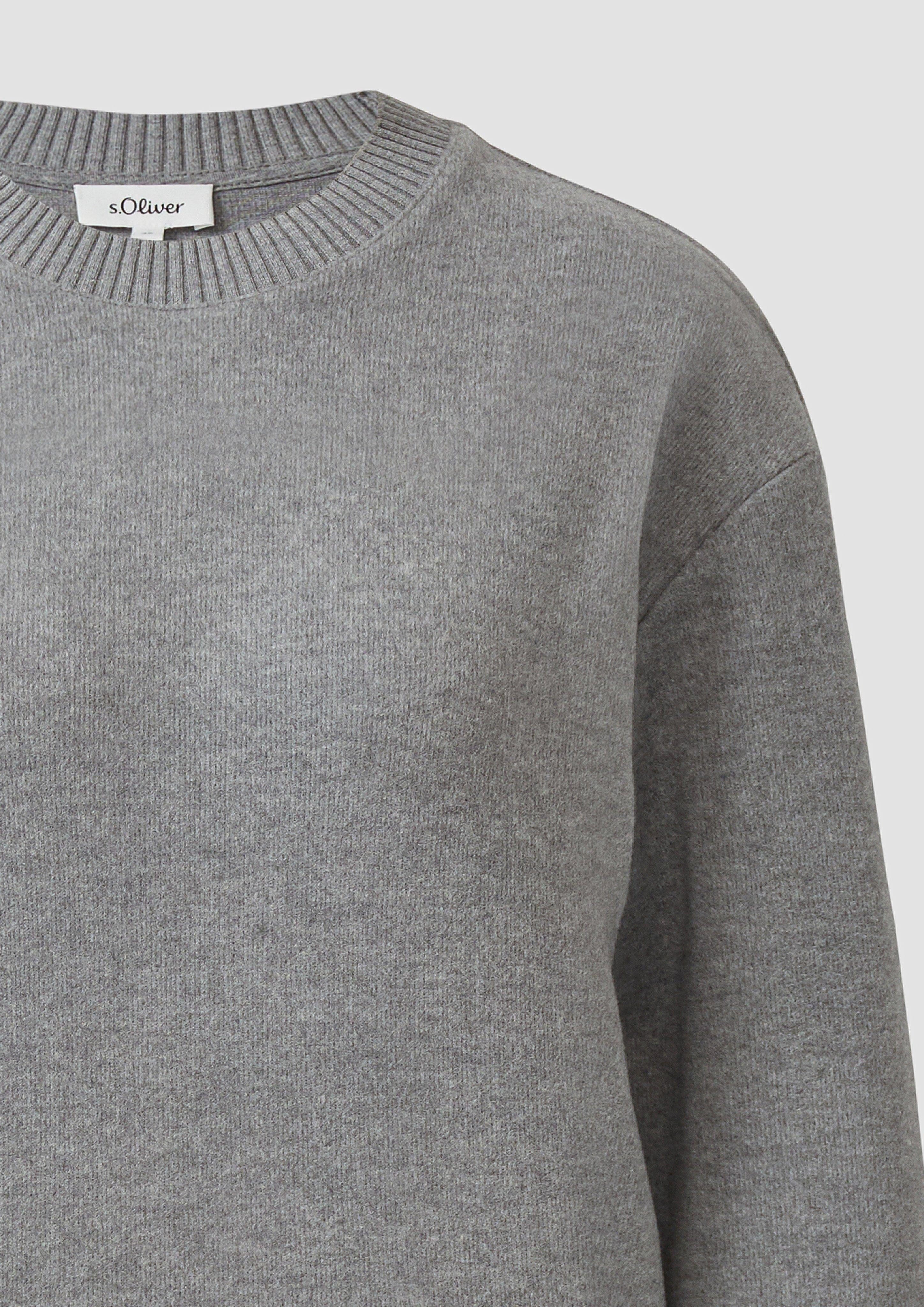 s.Oliver Sweatshirt Weiches Longsleeve mit Rippstruktur günstig online kaufen