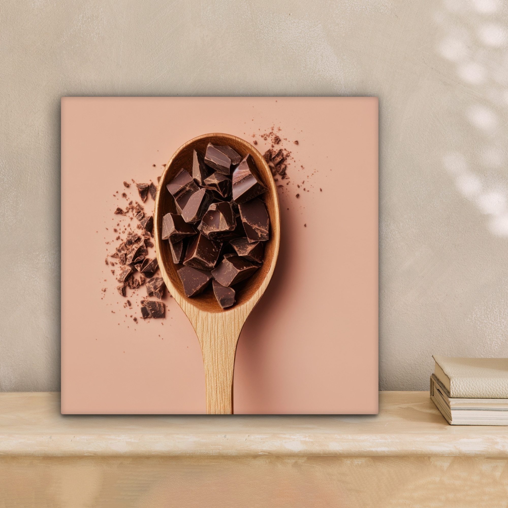 OneMillionCanvasses® Leinwandbild Schokolade - Holz - günstig online kaufen