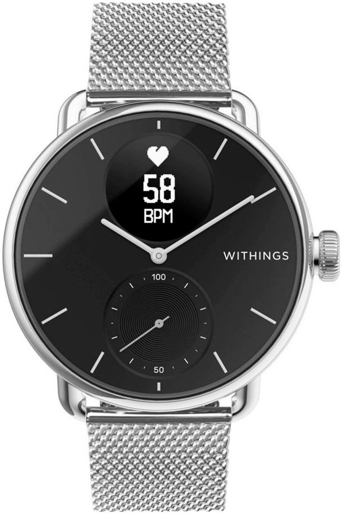 Withings Smartwatch-Armband Wristband Mesh Loop 18mm für ScanWatch/2 38mm und ScanWatch Light, Move, Steel HR 36mm - Material: Edelstahl und PVD-Beschichtung – Bild 4 von 4