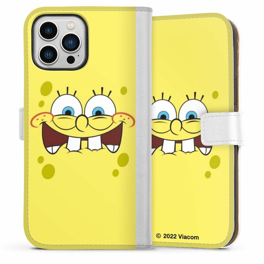 DeinDesign Handyhülle Spongebob Schwammkopf Offizielles Lizenzprodukt Kindheit, Apple iPhone 13 Pro Max Hülle Handy Flip Case Wallet Cover