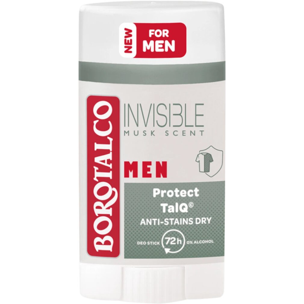 Borotalco Deo-Roller Festes Deodorant Men Invisible Dry (Deo Stick) 40 ml
