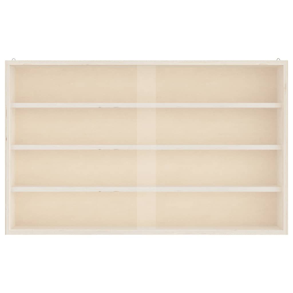 vidaXL Regal Sammlervitrine aus Holz mit Türen 60 x 8,5 x 37 cm, 1-tlg. – Bild 5 von 5