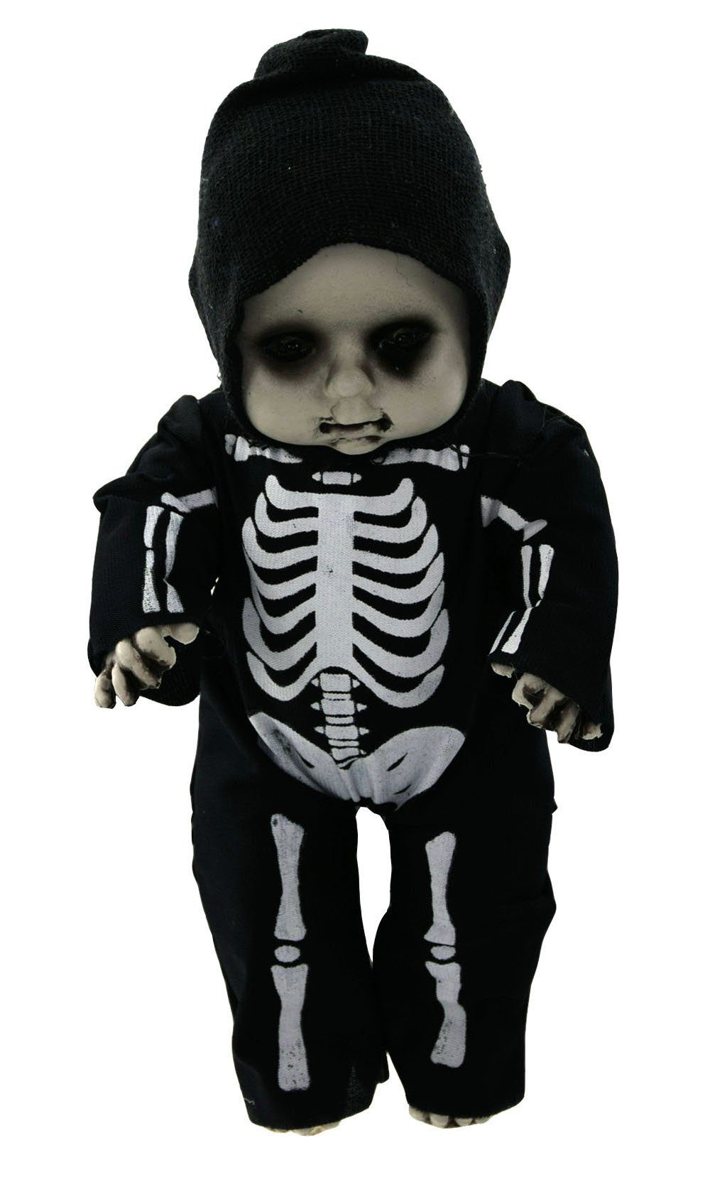 F.I.G. Dekofigur Halloween Dekoration - Sensemann Puppe (mit Licht & Sound, 30cm)