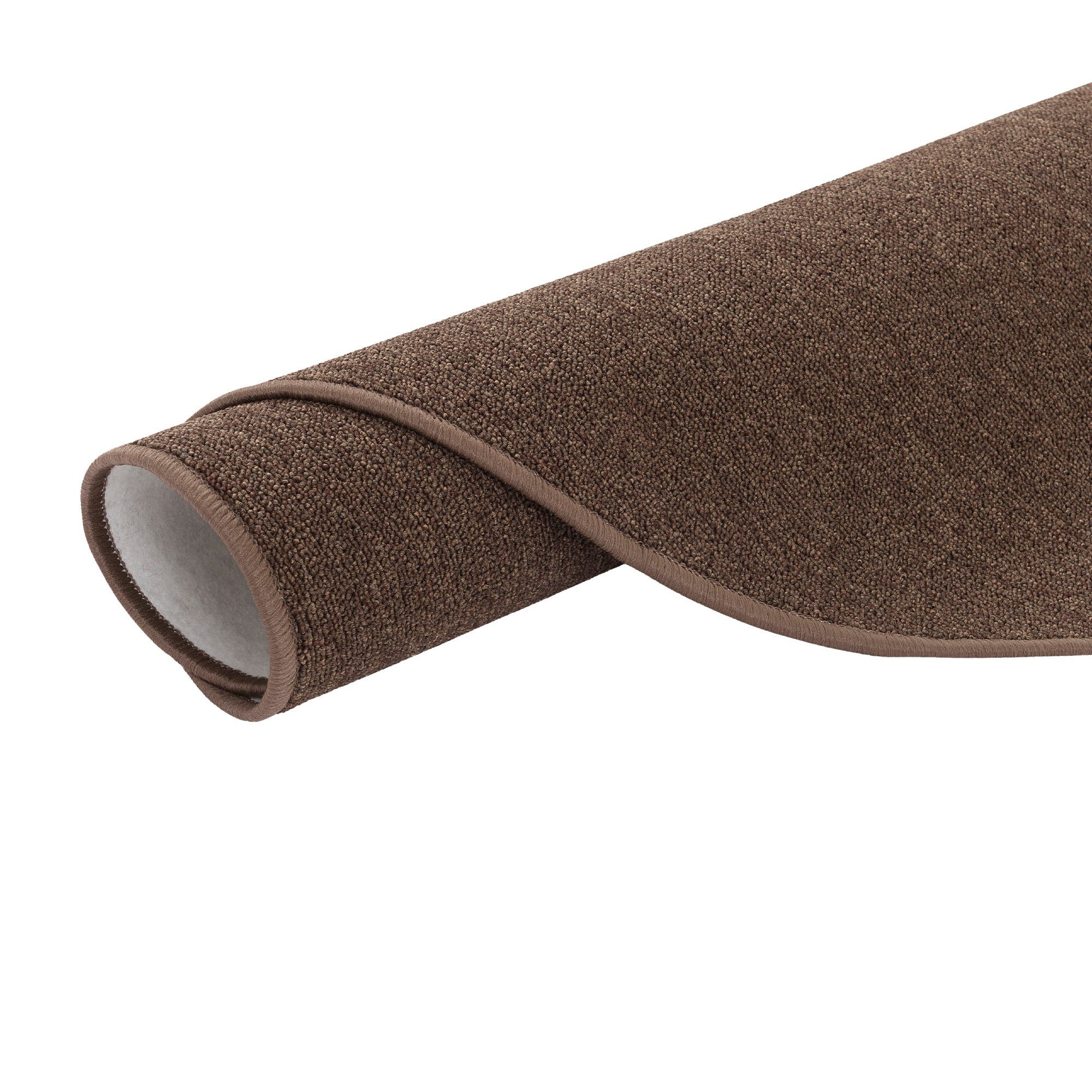 Snapstyle Veloursteppich Feinschlingen Velour Teppich Strong Rund, Rund, Höhe: 5 mm – Bild 4 von 5