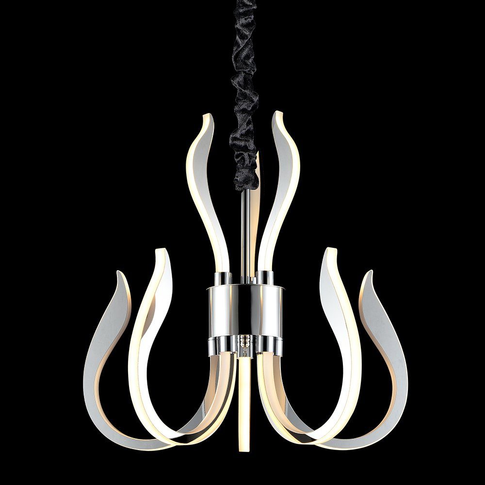 Mantra Pendelleuchte Versailles LED-Pendelleuchte Chrom 8-flammig Chrom