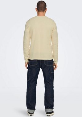 ONLY & SONS Rundhalspullover PANTER 12 STRUC CREW NECK KNIT