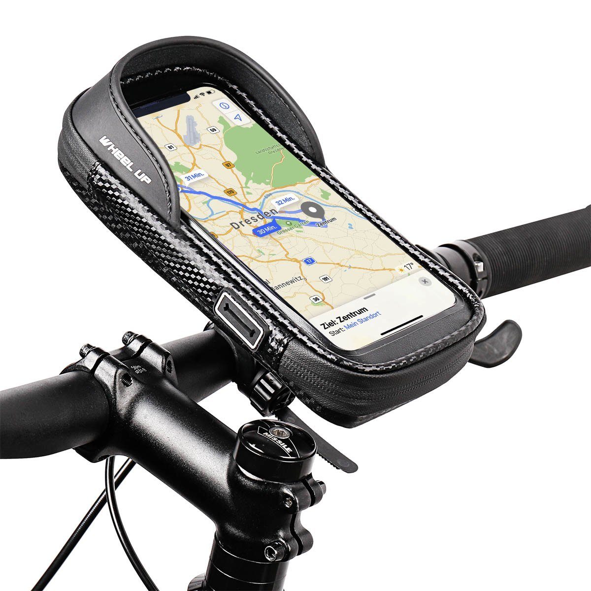 MidGard Fahrradtasche für Lenker, Smartphone-Halterung, Handy-Tasche für  Fahrrad, E-Bike MTB
