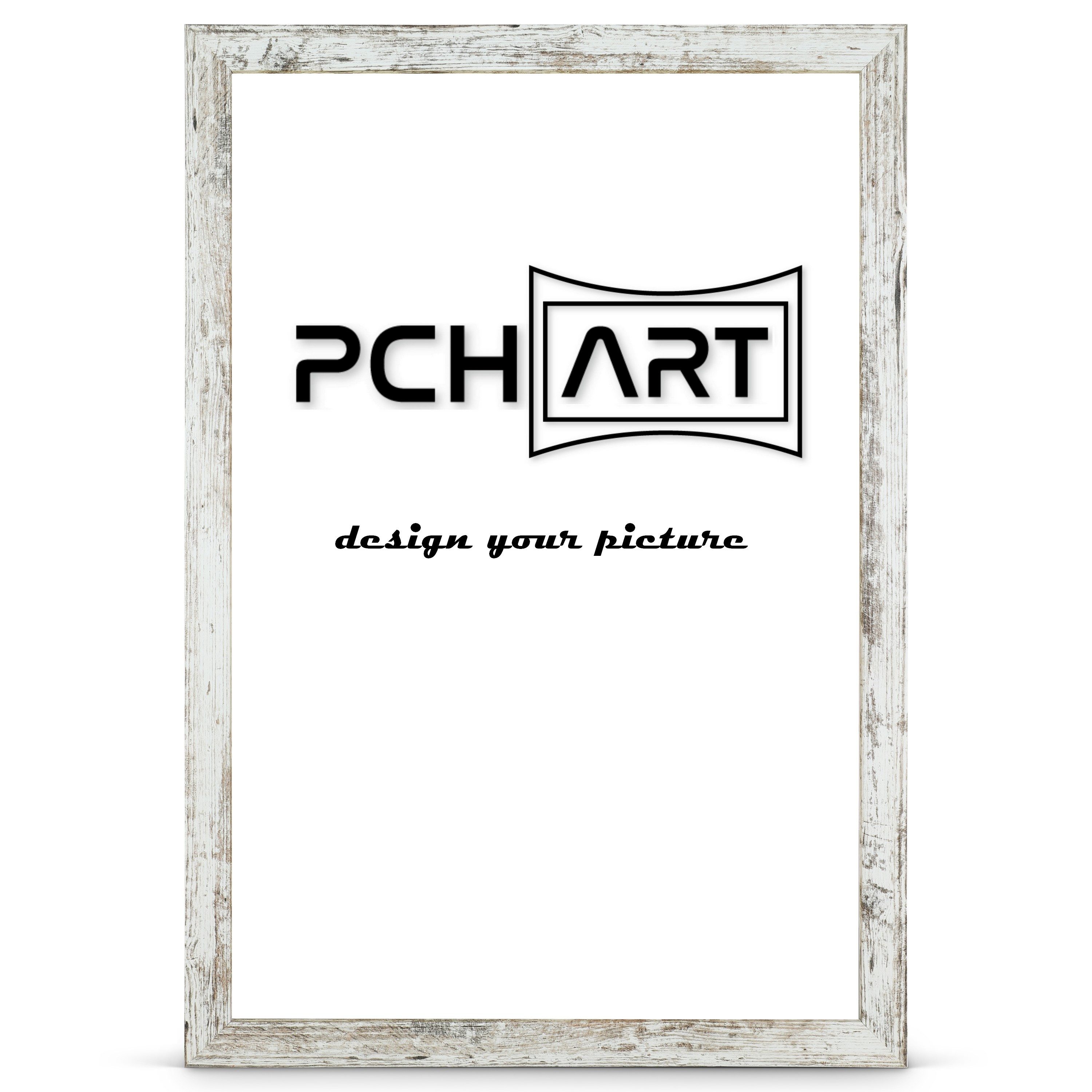 PCH[art] Bilderrahmen Rahmen New Alaya, Farbe: Vintage, Größe: 10x15 bis 90x120 cm, für 1 Bilder, MDF ummantelt mit Dekorfolie