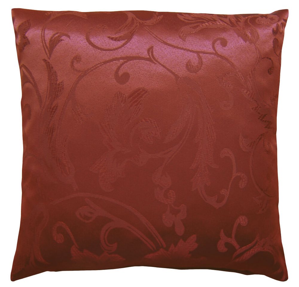 matches21 HOME & HOBBY Kissenbezüge Kissen-Bezug mit Reißverschluss moderne Ornamente wein-rot 40x40 cm, (1 Stück), Wohnzimmer Kissen-Hülle als Deko-Kissen Zier-Kissen Sofa-Kissen