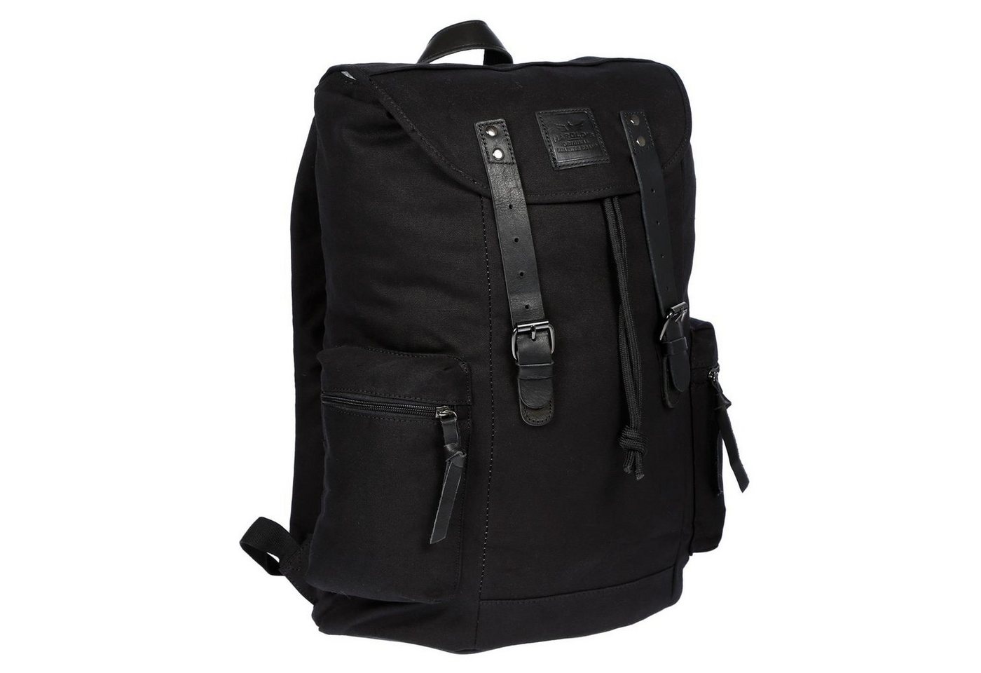 Christian Wippermann Cityrucksack Großer Jennifer Jones Damen Herren Rucksack (1 tlg), Canvas und Leder Laptoprucksack