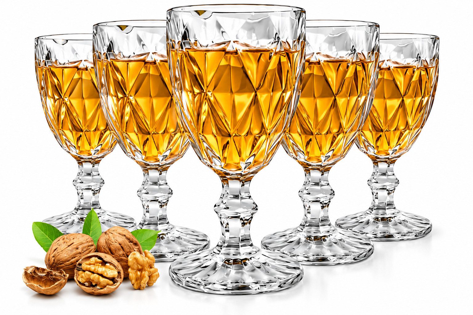 Sendez Weinglas 6 Weingläser mit Schliff 300ml auf Fuß Rotweingläser Gabi, 6-tlg., Glas