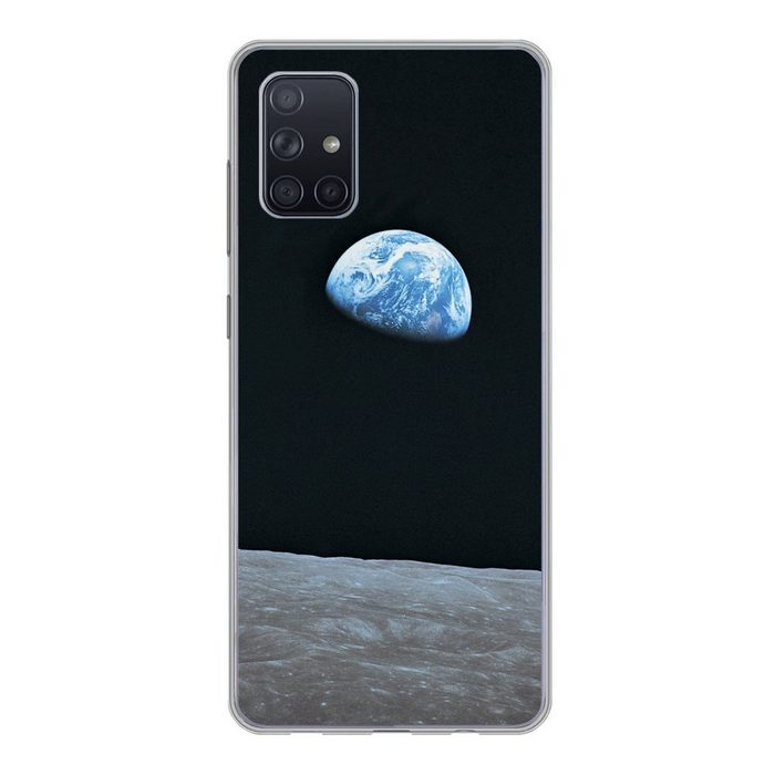 MuchoWow Handyhülle Die Erde vom Mond aus Handyhülle Samsung Galaxy A51 Smartphone-Bumper Print Handy