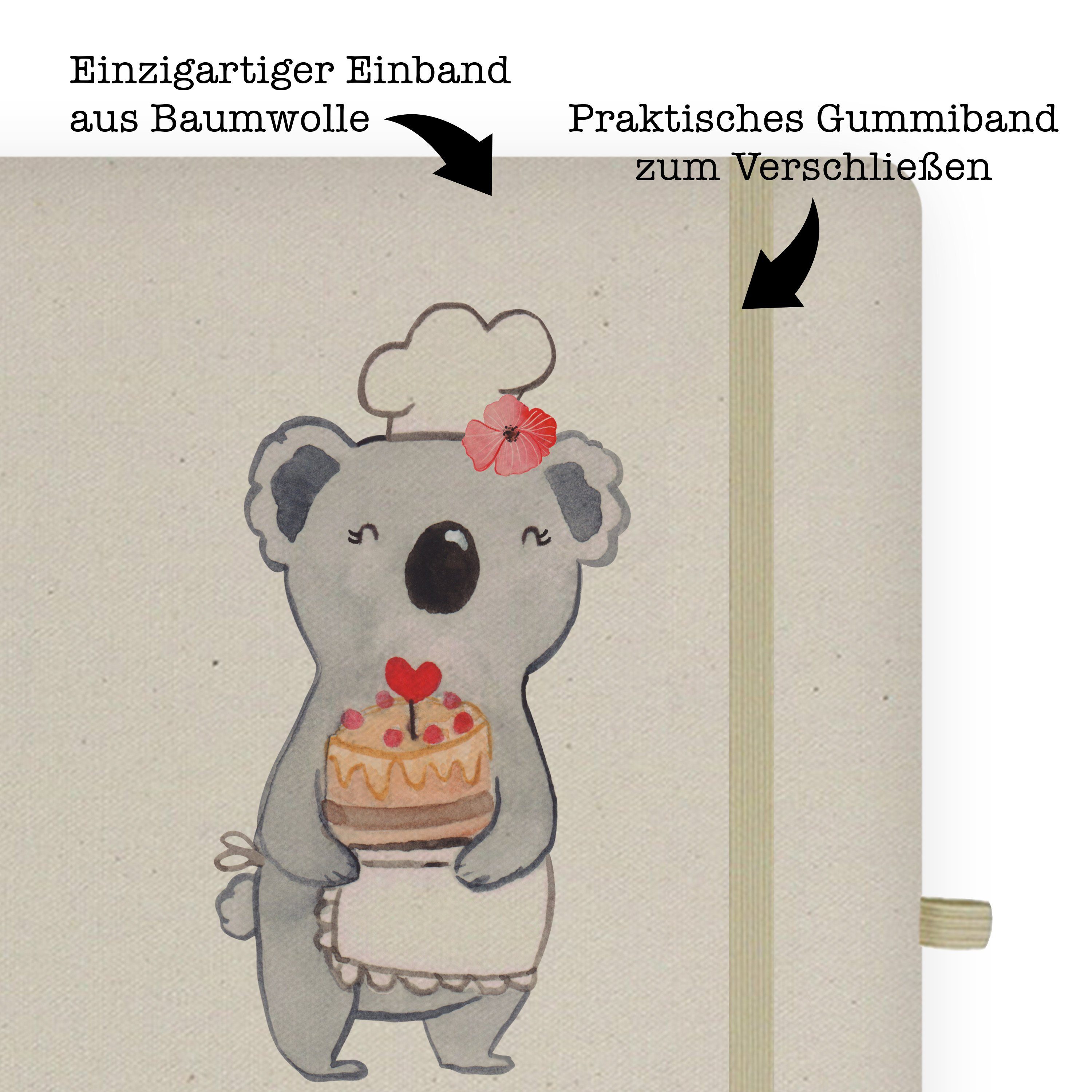 & Herz mit - - Konditorin T Mrs. Geschenk, Journal, Panda Mr. Mr. Skizzenbuch, Notizbuch & Transparent Panda Mrs.