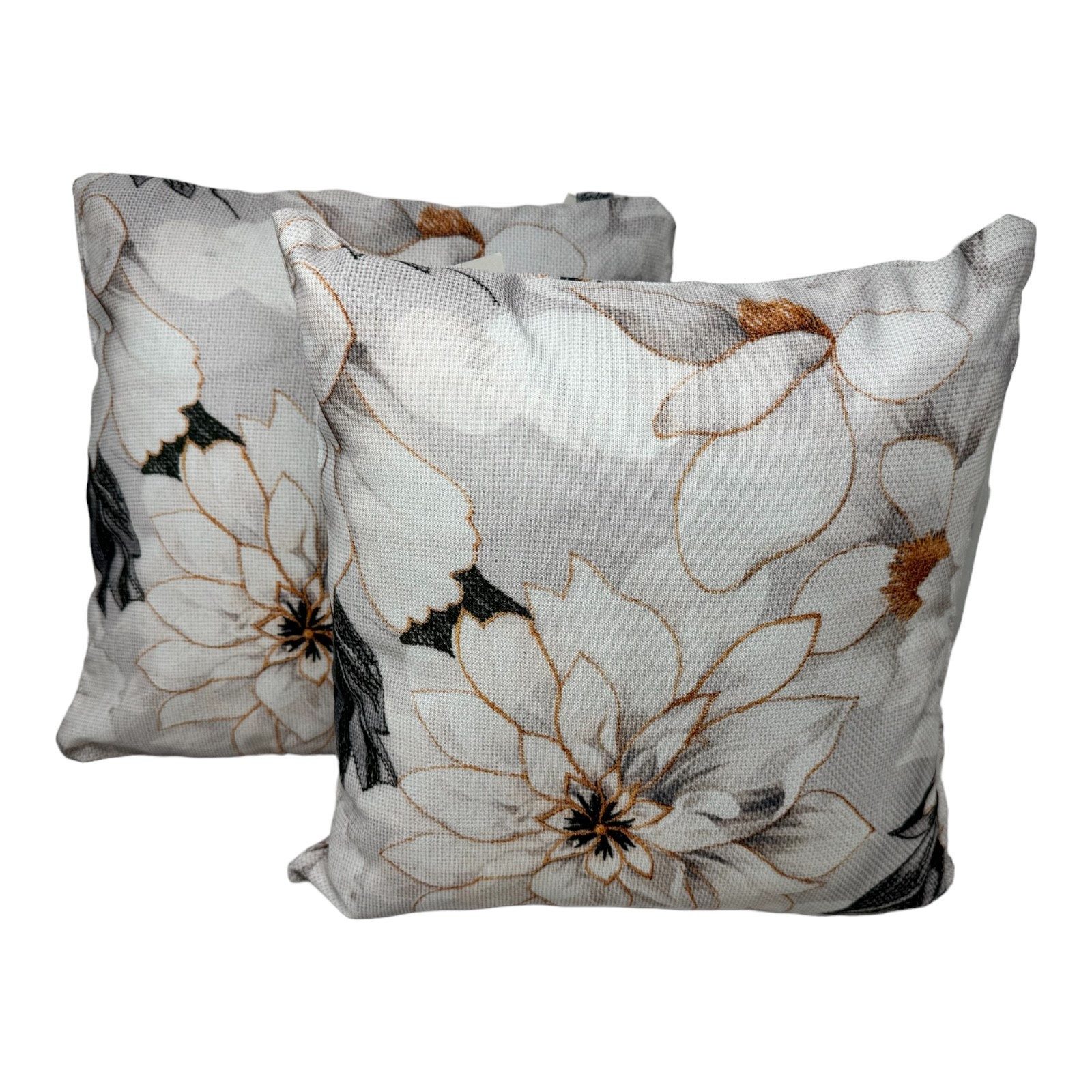 Jet-Line Dekokissen 2-er Deko Kissen Set Pfingstrose 40x40 cm Sofakiss günstig online kaufen