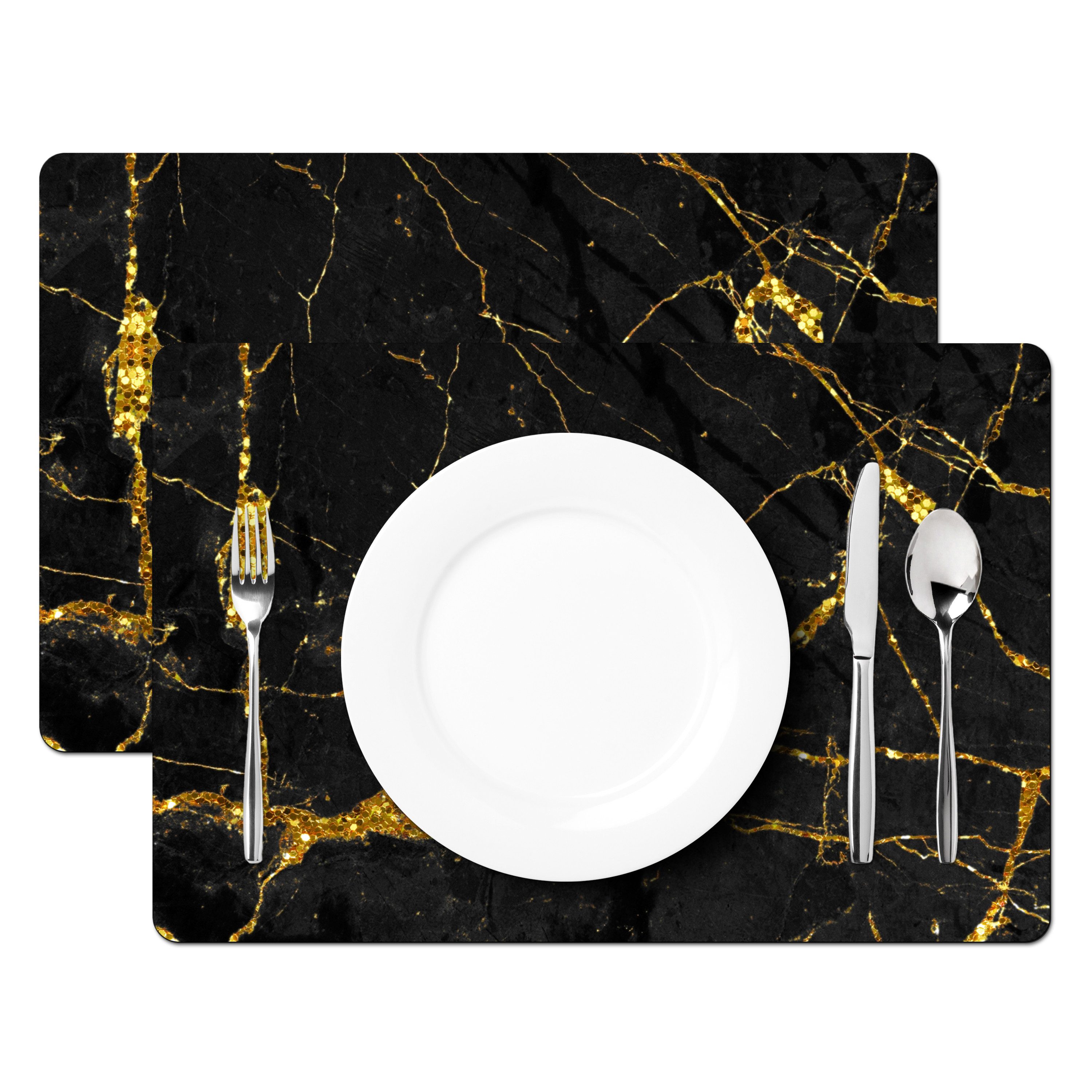 MuchoWow Platzset Marmor - Gold - günstig online kaufen