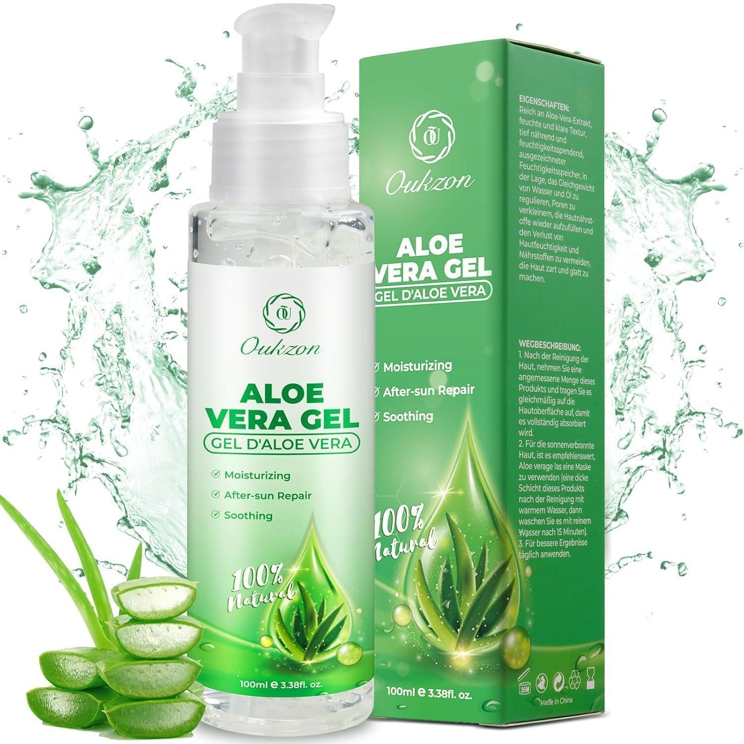 LuxusKollektion After Sun-Gel Aloe Vera Gel After Sun Lotion Sonnenbrand Haut 100 ml (1er Pack)