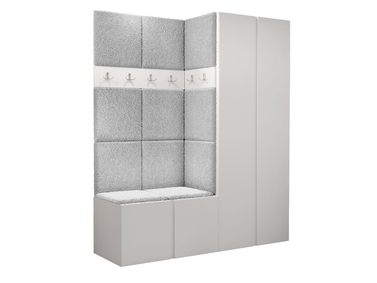 MIRJAN24 Garderoben-Set Orion III, (Komplett-Set, Kleiderschrank, Schuhschr günstig online kaufen