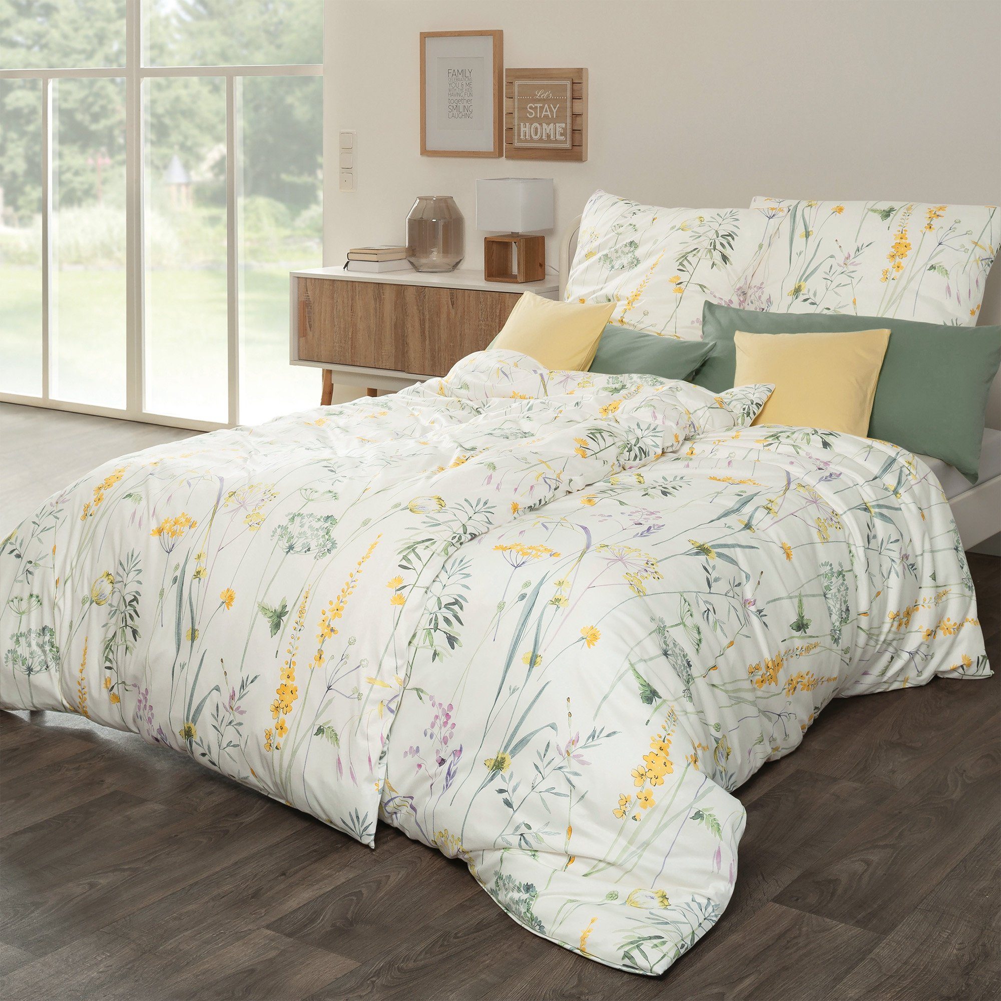 Estella Bettwäsche Bettwäsche "Melis", Jersey, Interlock-Jersey Blumen günstig online kaufen