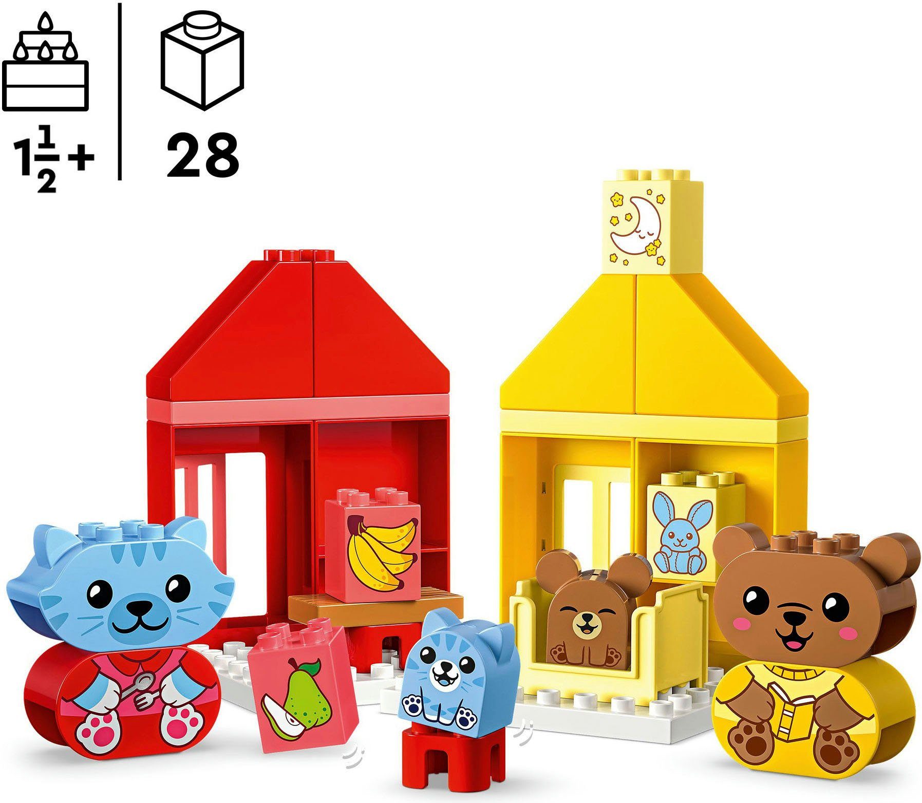 LEGO® Alltagsroutinen: Essen & Schlafenszeit (10414), LEGO DUPLO My First Konstruktionsspielsteine, (28 St), Made in Europe