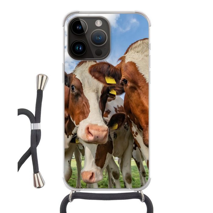 MuchoWow Handyhülle Kühe - Tiere - Wiese - Natur Handyhülle Telefonhülle Apple iPhone 14 Pro