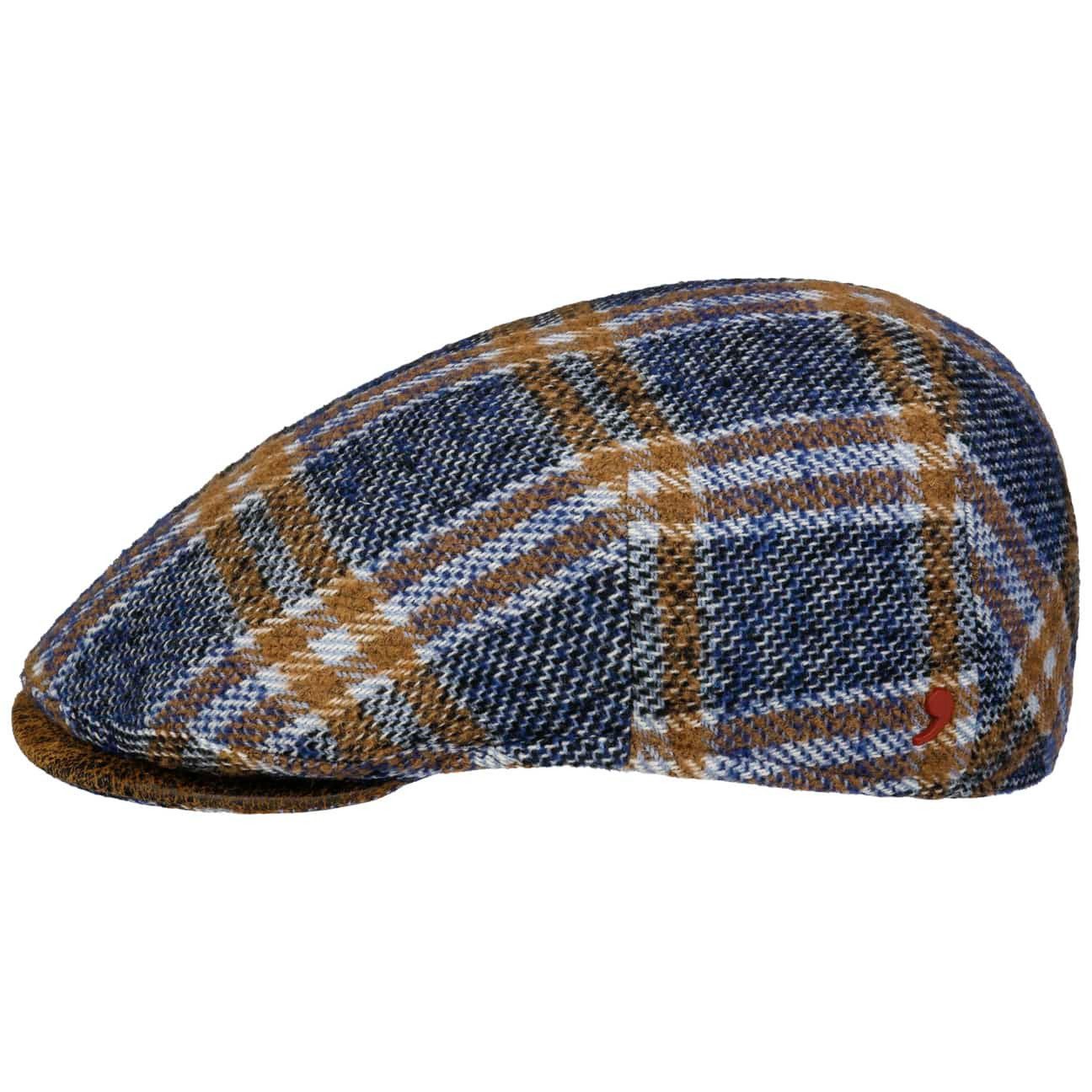 Alfonso D´Este Flat Cap (1-St) Schirmmütze mit Schirm, Made in Italy
