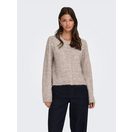 ONLY Strickjacke ONLMIGGIE LS O-NECK PEARL CARDIGA EX KNT Materialmix, regular fit