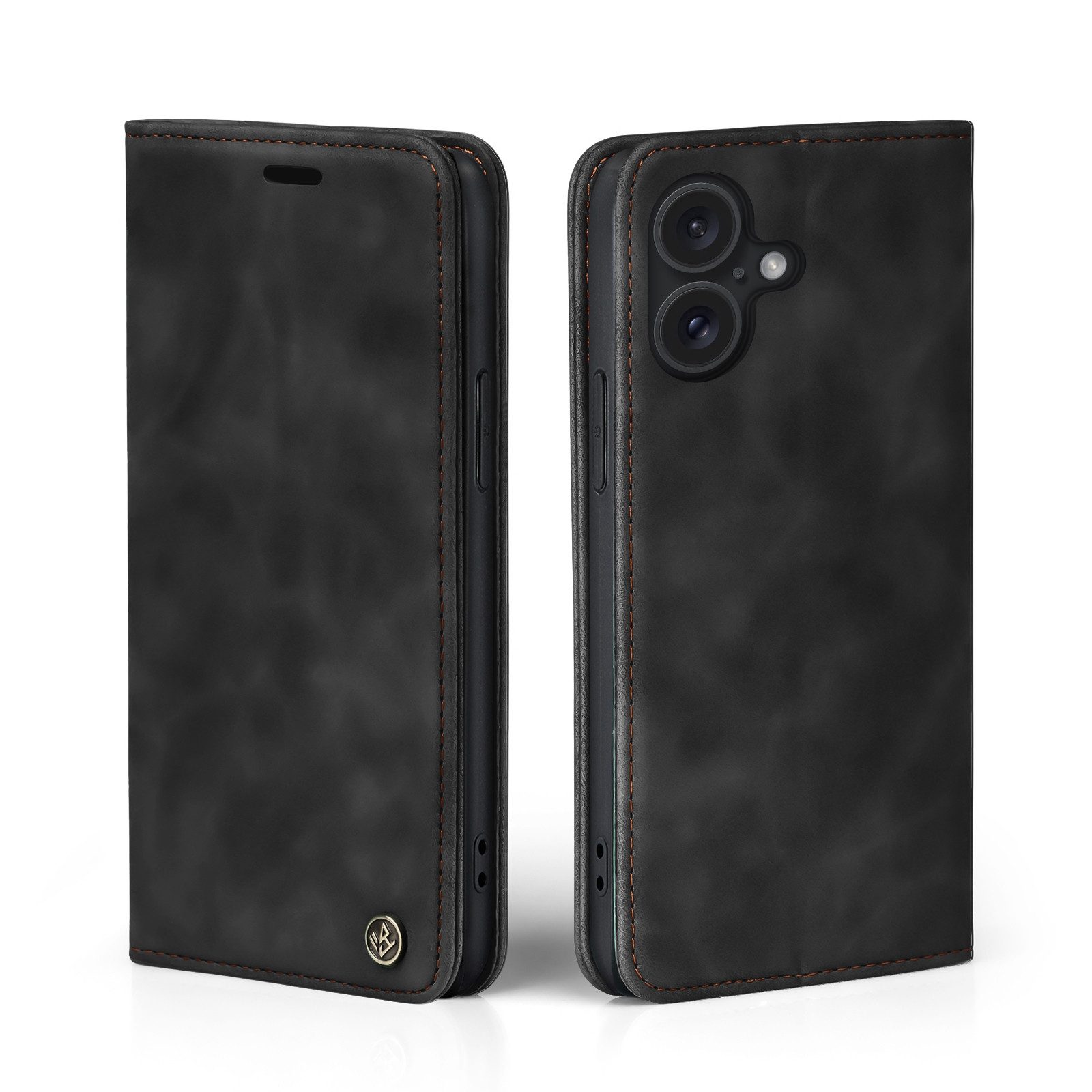 Tec-Expert Handyhülle Tasche Hülle für Apple iPhone 16 6.1 Zoll, 6.1, Cover Klapphülle Case mit Kartenfach Fliphülle aufstellbar