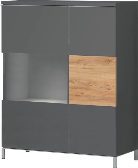 OTTO home Vitrine Onyx (B/H/T): 93,2/116,3/14cm) mit Soft-Close-Funktion
