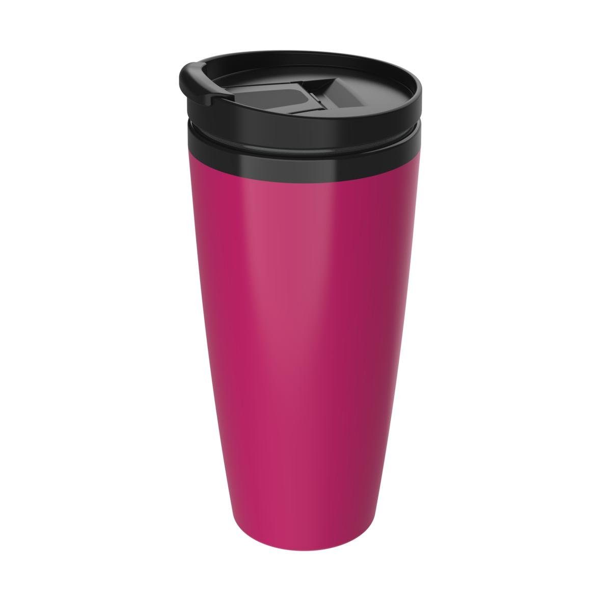 elasto Термокружка 350ml doppelt isolierter Kaffeebecher To Go inklusive Deckel, Made in Germany, BPA-frei, 100% recyclebar, Heißgetränke, Teebecher
