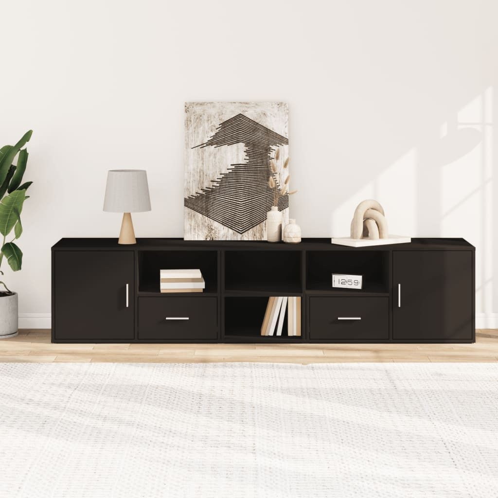 vidaXL Schuhschrank Eckregal Schwarz 200x40x45 cm günstig online kaufen
