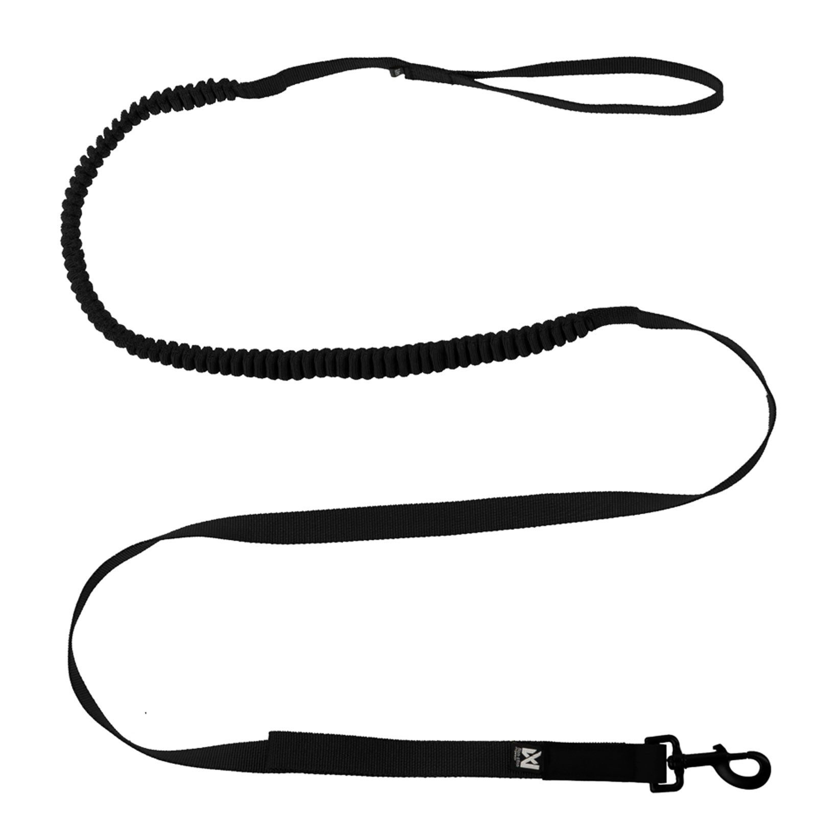 Non-stop dogwear Hundeleine Touring bungee leash WD 2,8m/23mm black, Die Working Dog Serie - für Malocher-Hunde!