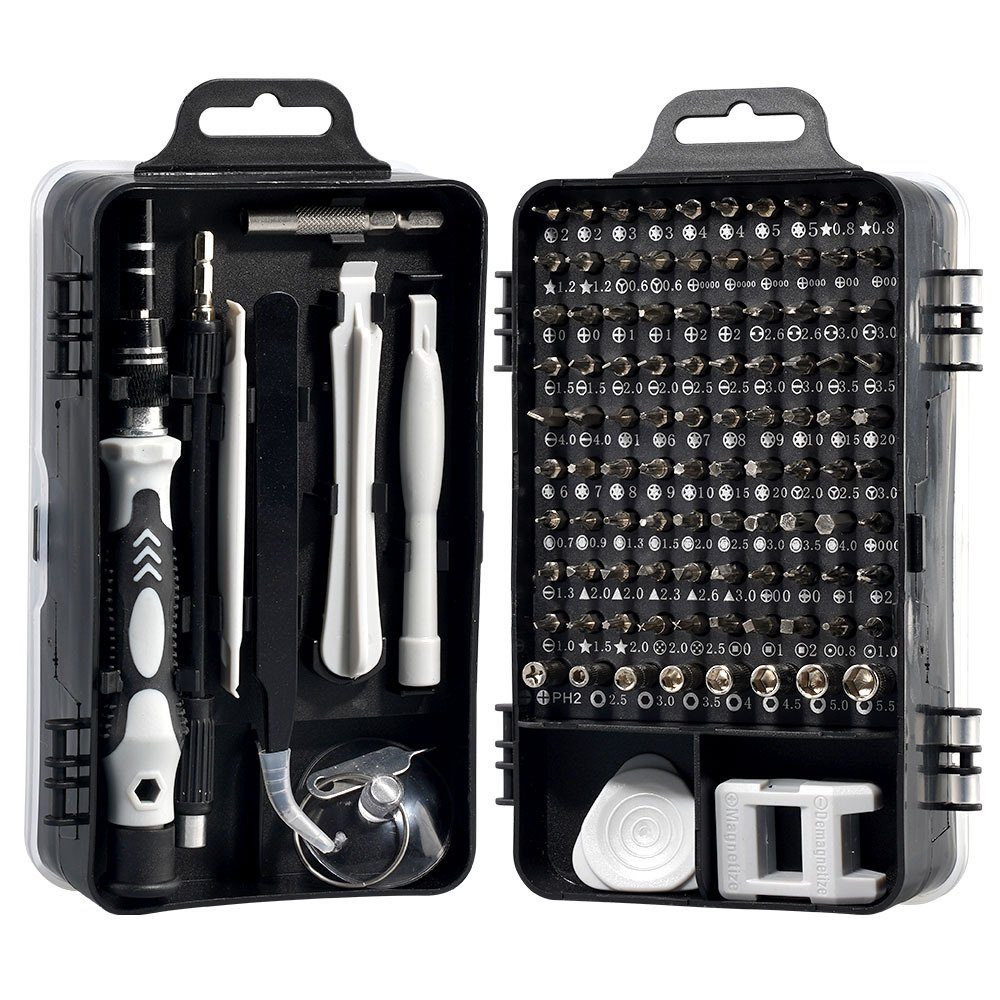 XDeer Bit-Set Schraubendreher-Set kompletter Satz Handy-Computer, -Reparaturwerkzeuge,(Satz, 115-teilig)