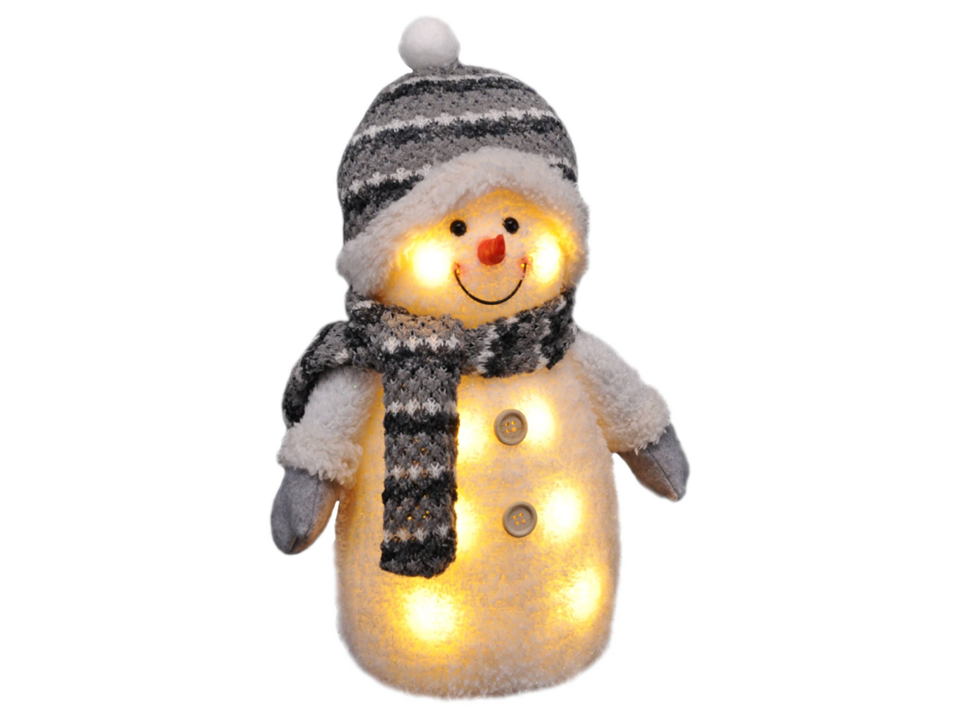 Gravidus LED-Dekofigur Deko Schneemann LED Weihnachten Figur