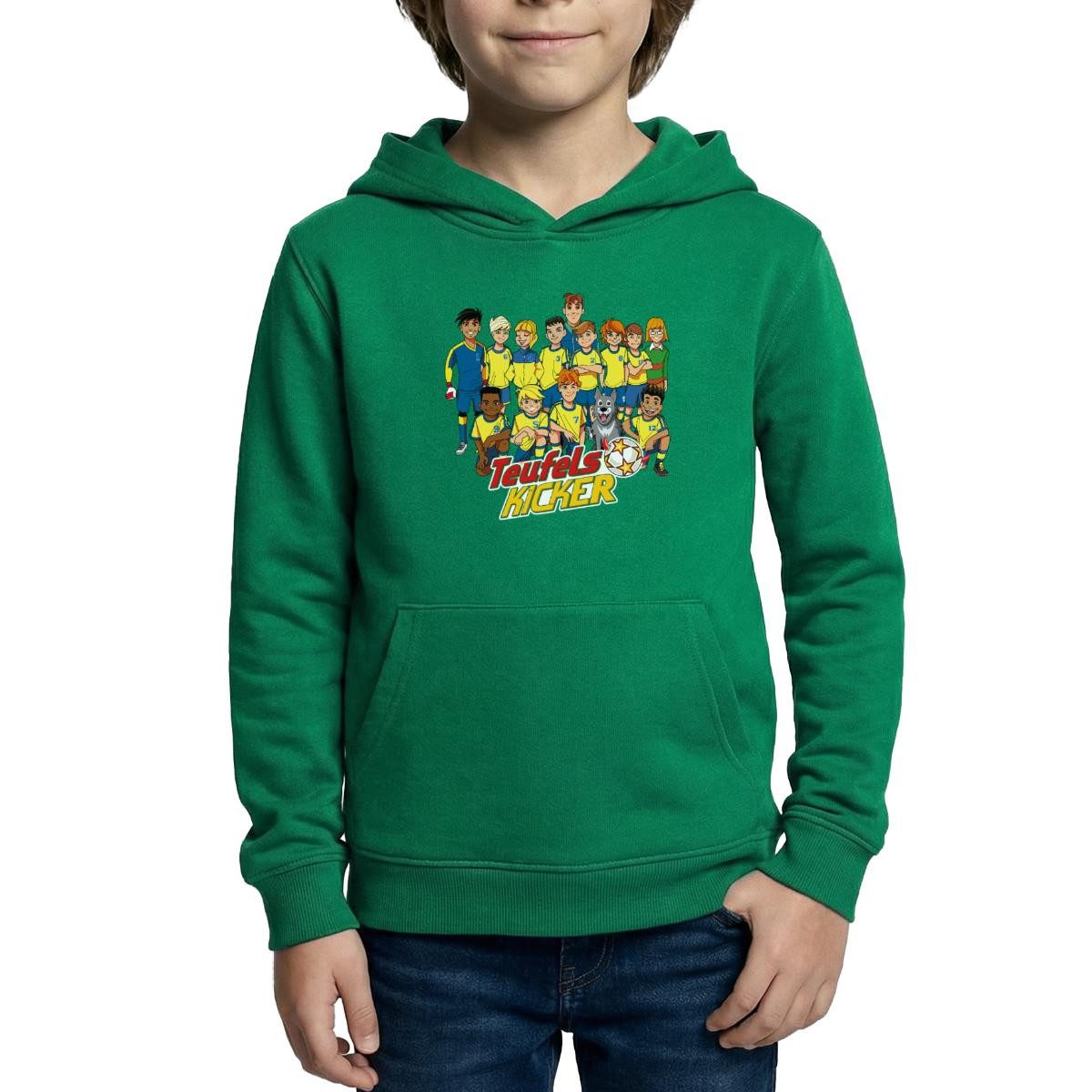 Spreadshirt Hoodie Teufelskicker Fußballmannschaft Kinder Hoodie (1-tlg)