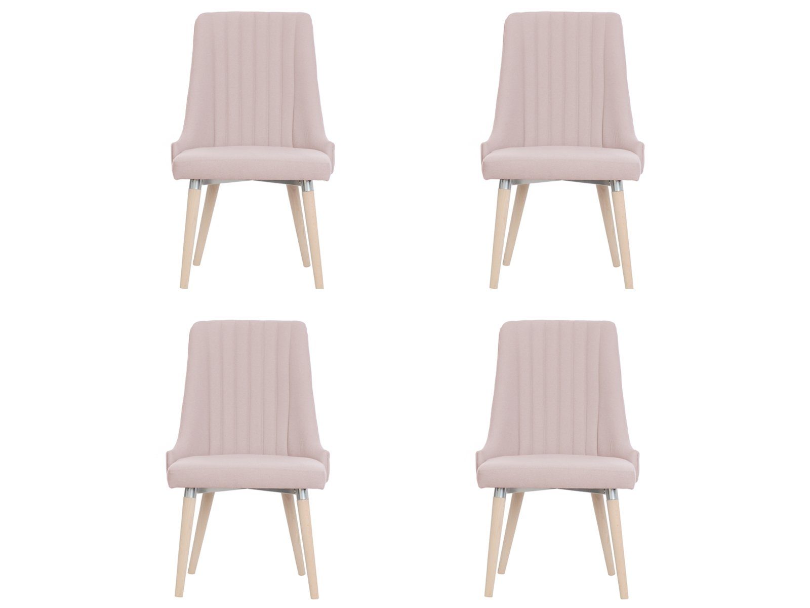 JVmoebel Stuhl, 4x Stühle Stuhl Polster Modernes Set Design Lehn Garnitur Sessel Komplett Neu