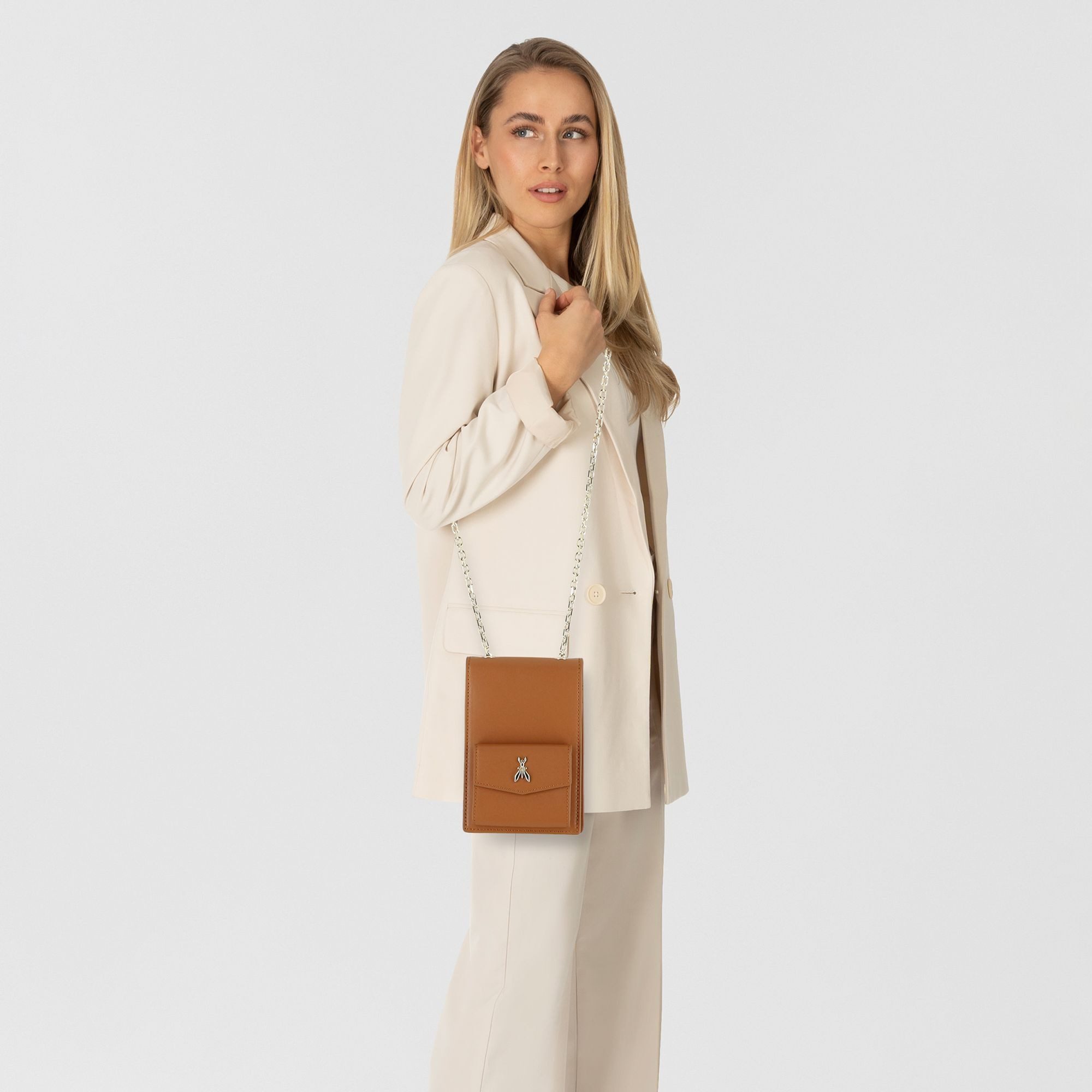 Patrizia Pepe Clutch, Leder günstig online kaufen