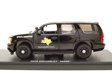 GREENLIGHT collectibles Modellauto Chevrolet Tahoe Texas Highway Patrol State Trooper 2010 schwarz Modell, Maßstab 1:43