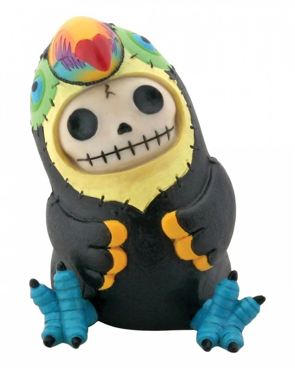 Horror-Shop Dekofigur Große Skelettfigur als Toucan Figur - Furrybones G