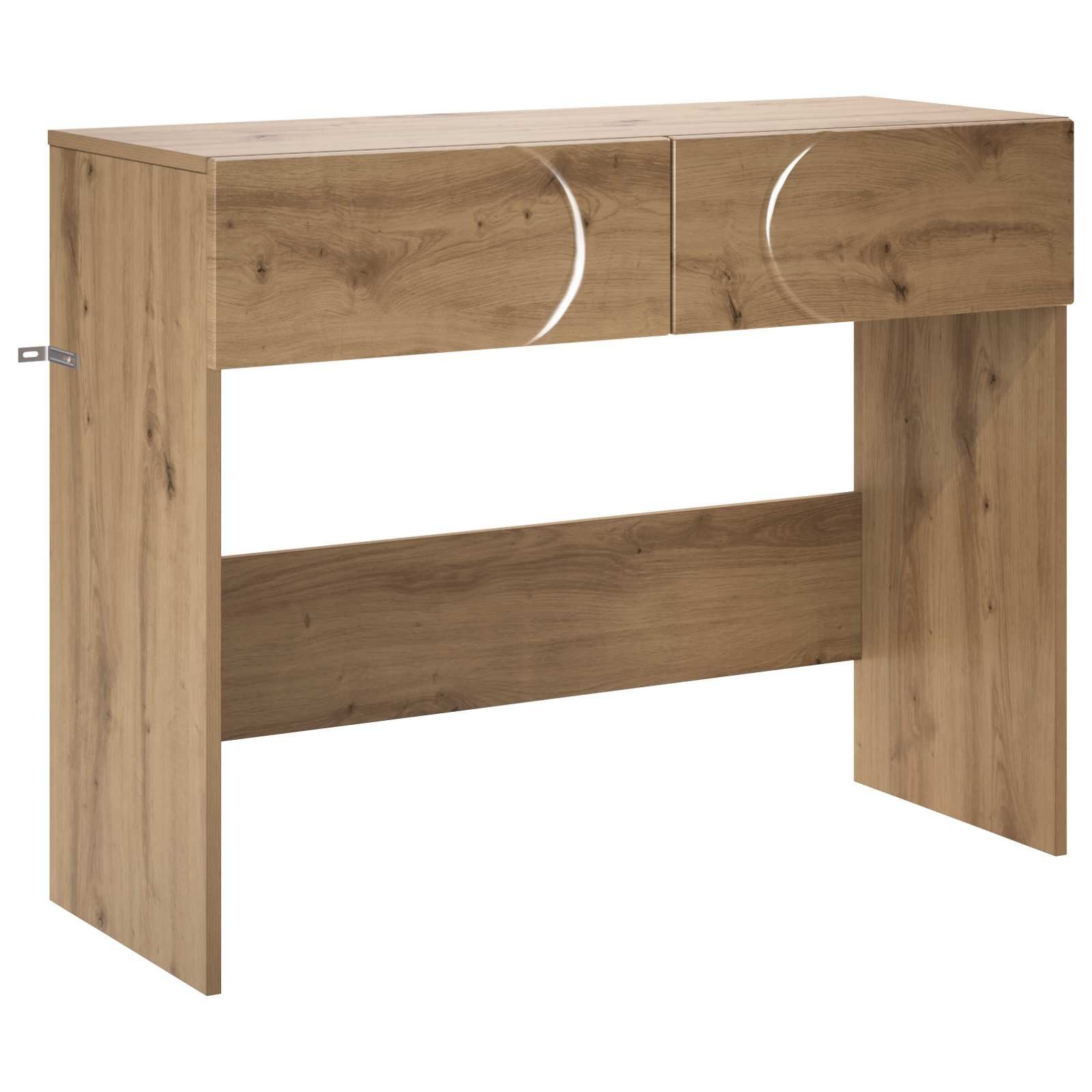 vidaXL Konsolentisch Konsolentisch Artisan-Eiche 96,5 x 38 x 75 cm Holzwerkstoff (1-St)