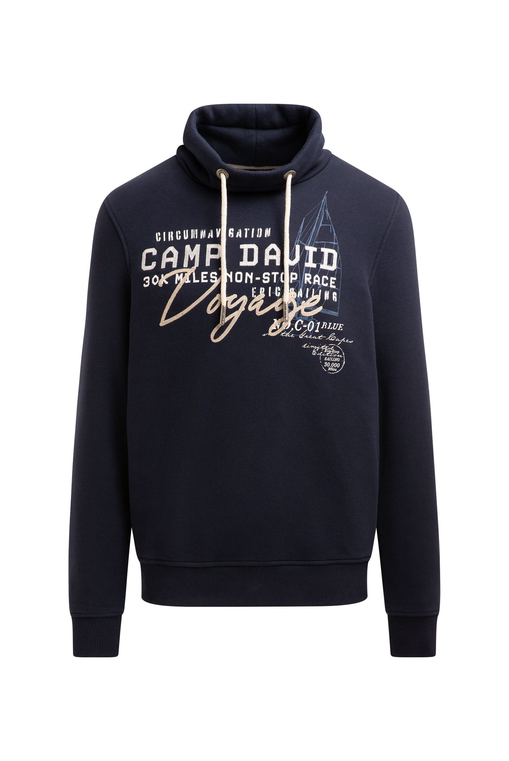 CAMP DAVID Sweater mit Stehkragen