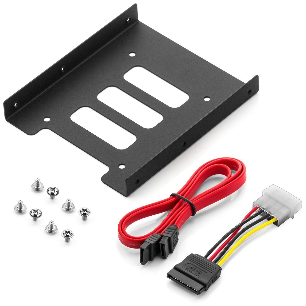 deleyCON Жесткие диски-Einbaurahmen deleyCON Einbaurahmen für 2,5" HDD/SSD auf 3,5" alle 6 seitlichen 3,5