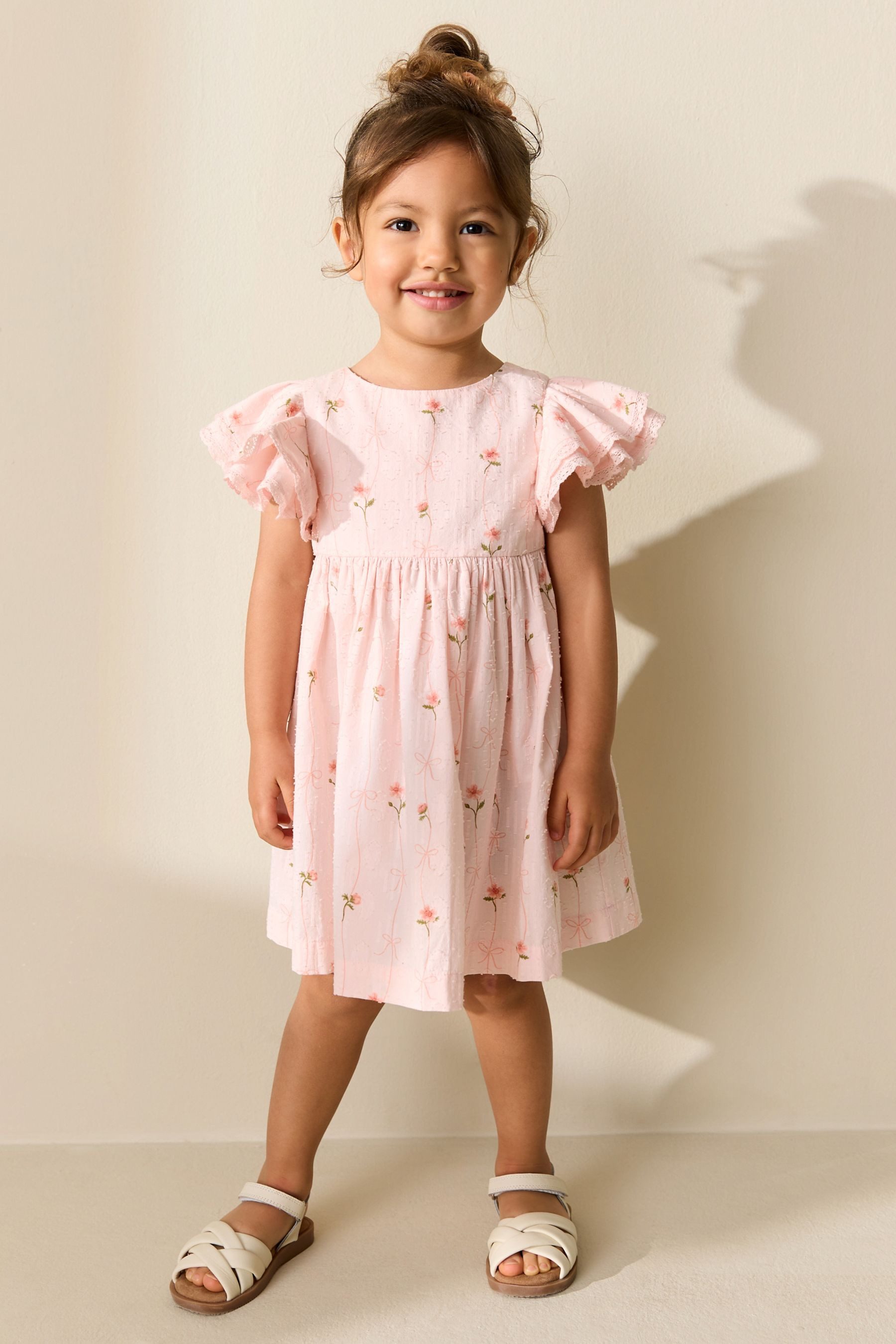 Next Blusenkleid Kleid mit Engelsärmeln (1-tlg)