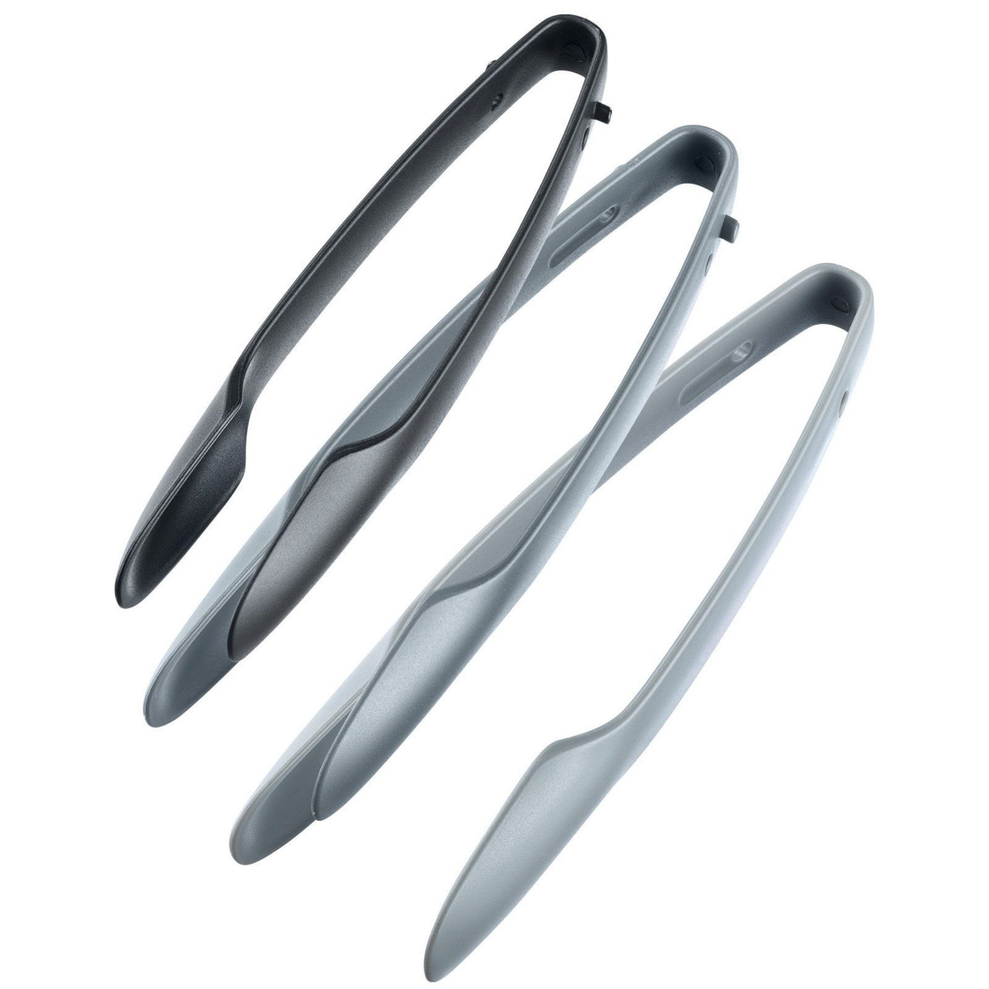 Thiru Servierzange Buffetzangen Set, geeignet für kleine & ölige Lebensmittel, spezielle Ausformung, ineinander gelegt platzsparend aufbewahrt