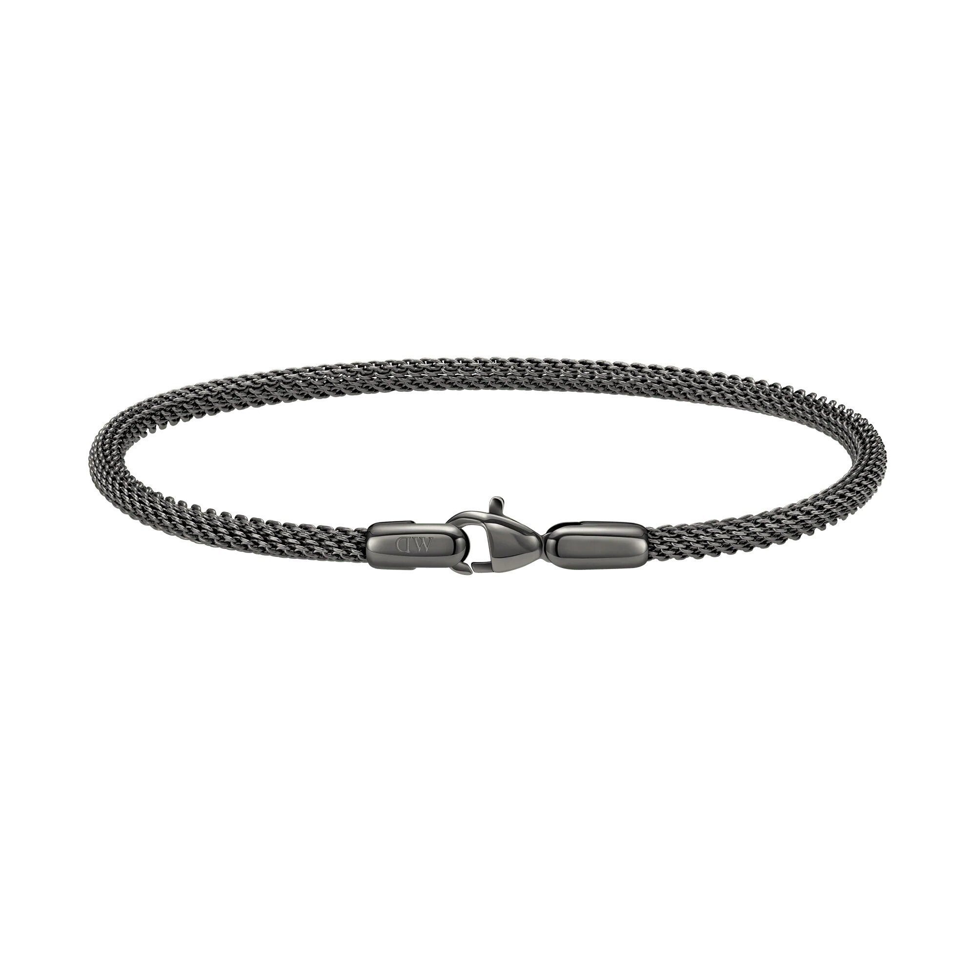 Daniel Wellington Edelstahlarmband Fashion Graphit Stahlarmband Mesh Perfect Pair DW0040070
