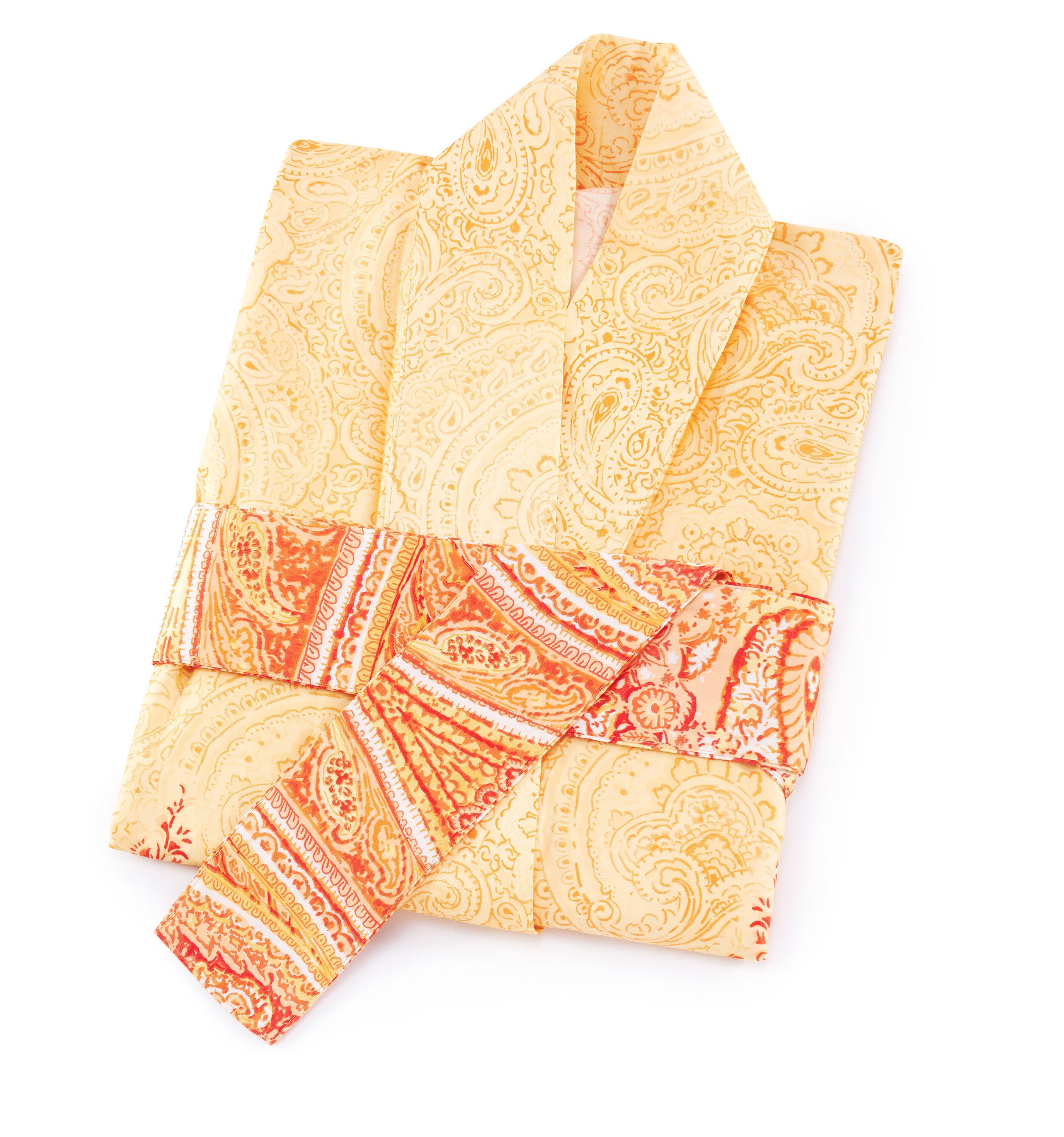 Bassetti Kimono MERGELLINA, midi, Baumwolle, Gürtel, aus satinierter Baumwo günstig online kaufen