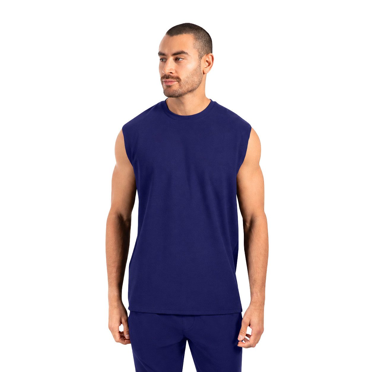 Smilodox Tanktop Xion, Ärmelloses Sportshirt 3D Rubber Print, Hohe Bewegungsfreiheit Minimalistisches Design Training Sport Freizeit Alltag Gym