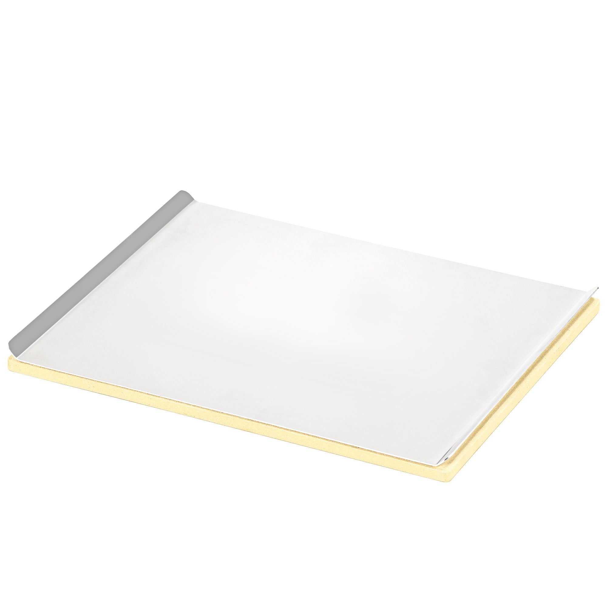 RÖSLE Pizzastein Pizzablech rechteckig mit Topper 38 x 30 cm, Cordierit, (1-St., Pizzastein mit Topper)
