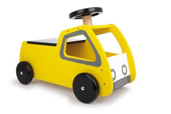 LeNoSa Rutscher »Holz Aufsitzfahrzeug für Kinder ab 2 Jahren • max. Belastbarkeit 50 kg • gelb«