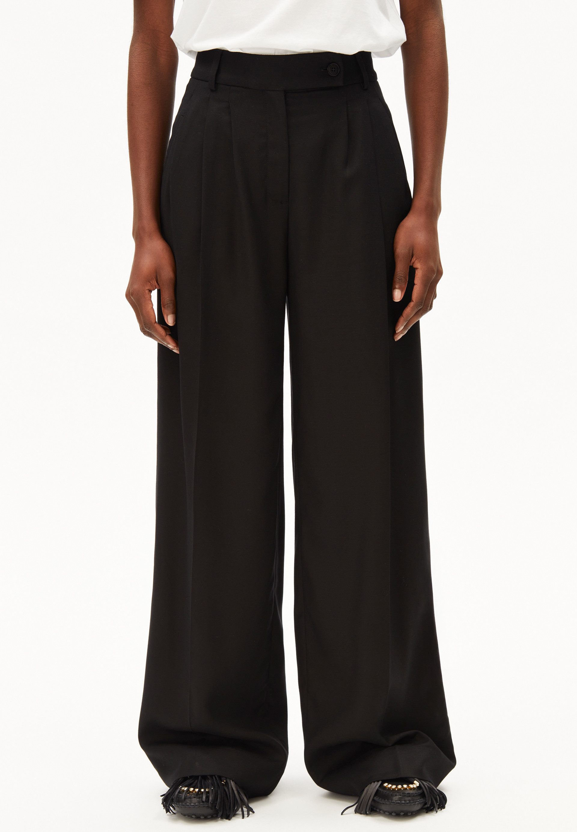 Armedangels Stoffhose KAAYUA Webhose aus TENCEL™ Lyocell Mix (High Waist, R günstig online kaufen